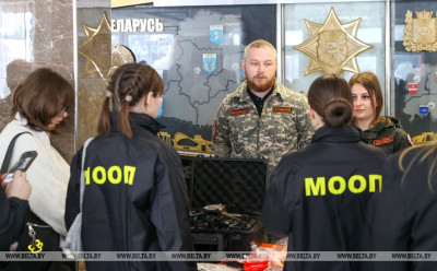 Около 120 бойцов Молодежных отрядов охраны правопорядка объединил областной сбор в Гомеле