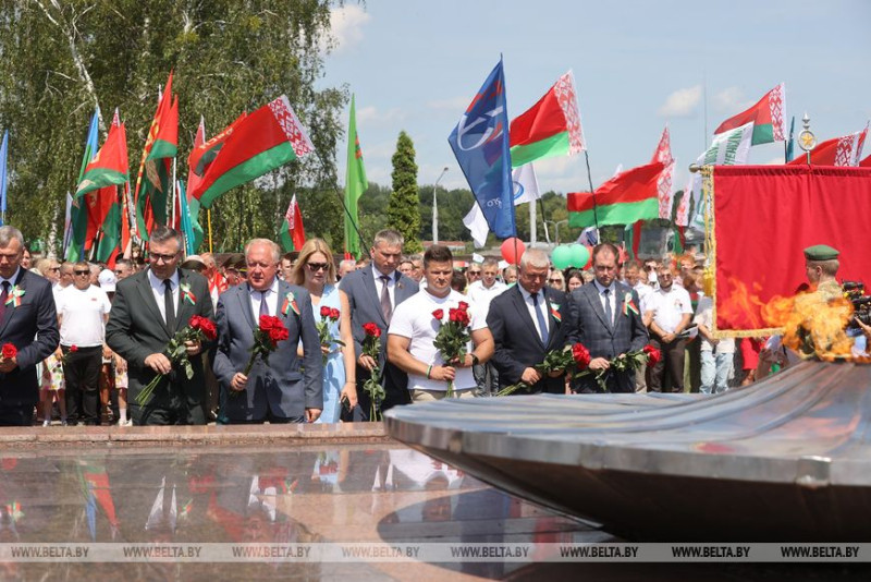 Гродно принял акцию "Дорогами славы" в день освобождения от фашистских захватчиков