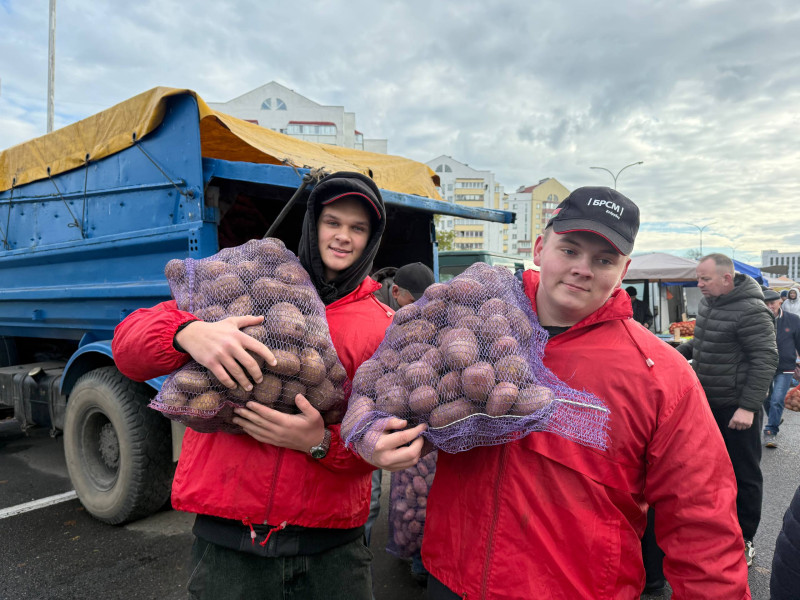 Сильные руки и добрые сердца: активисты БРСМ Первомайского района Бобруйска на сельскохозяйственной ярмарке Сильные руки и добрые сердца: активисты БРСМ Первомайского района Бобруйска на сельскохозяйственной ярмарке